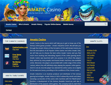 Tablet Screenshot of amaticcasino.com